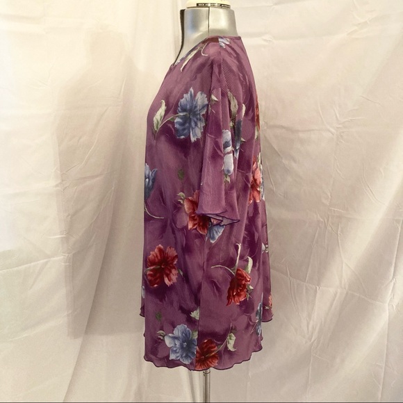 Adrian Karen Floral Tunic 1X - Picture 3 of 7